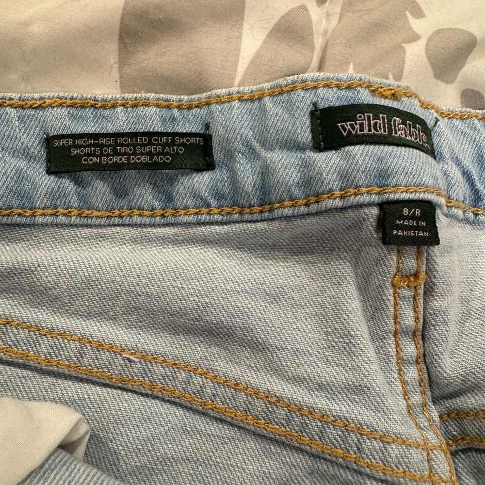 Wild Fable Super High Rise Cuff Shorts - Picture 2 of 4